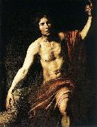 VALENTIN DE BOULOGNE Saint John the Baptist oil painting artist